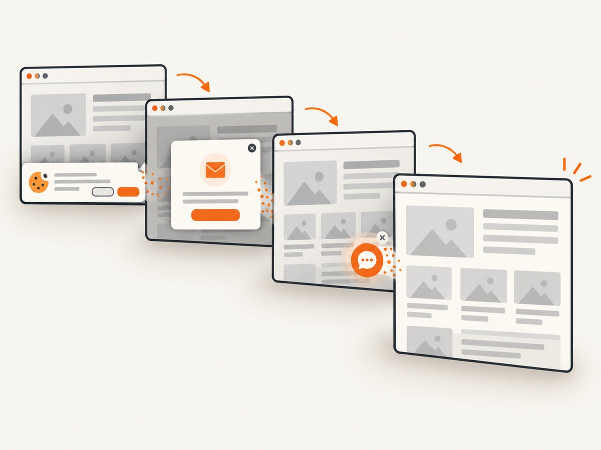 ScreenshotNeo removes common consent banners, popups, and chat widgets before capturing a page.