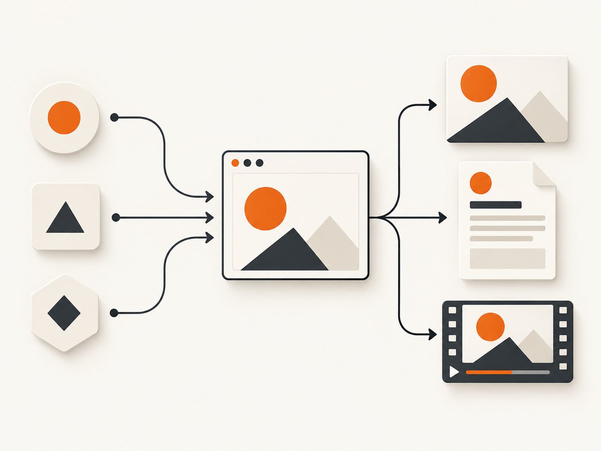 The same template workflow can produce different kinds of output, but each service counts those outputs differently.