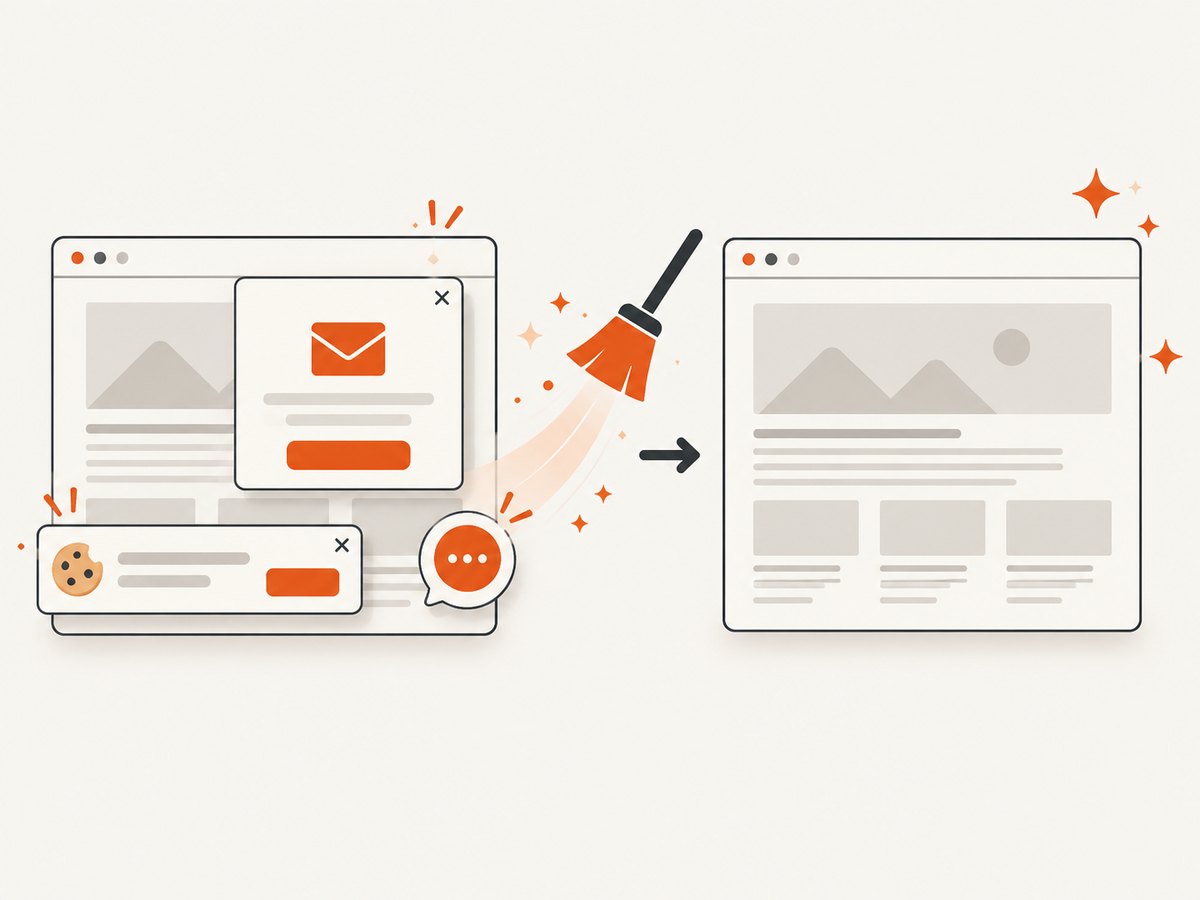Cleaning consent banners and overlays prevents unusable captures and repeat requests.