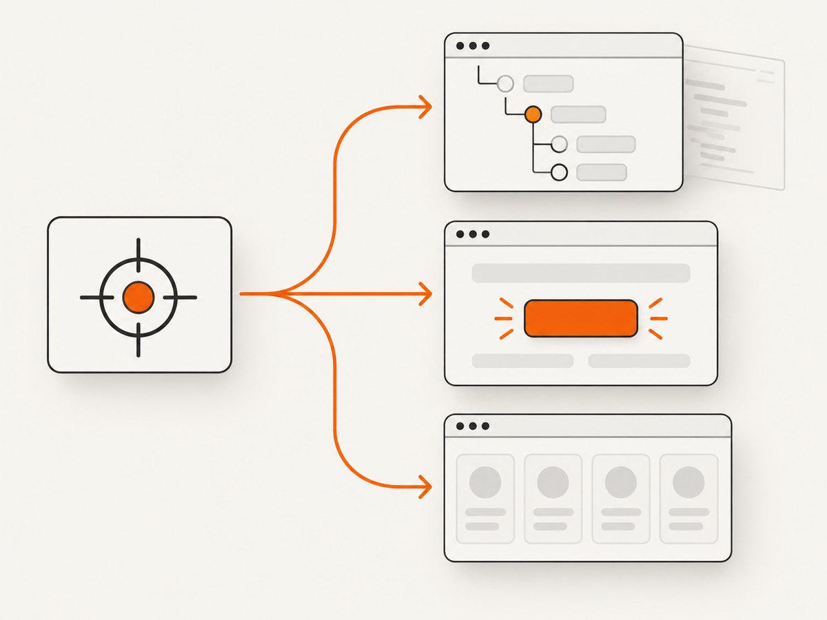Web-first assertions retry while the page reaches the expected state.