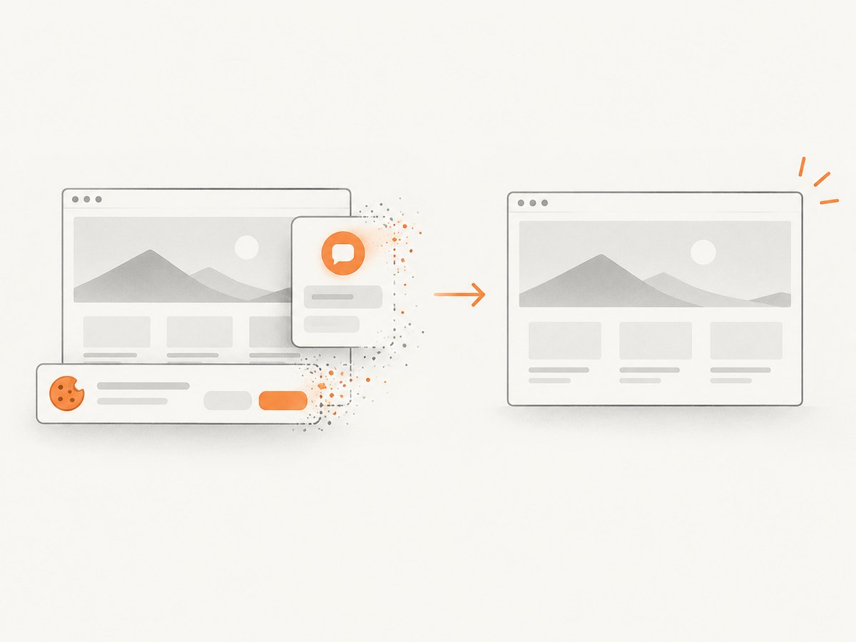 A clean capture helps review the page as a visitor sees it without overlay distractions.