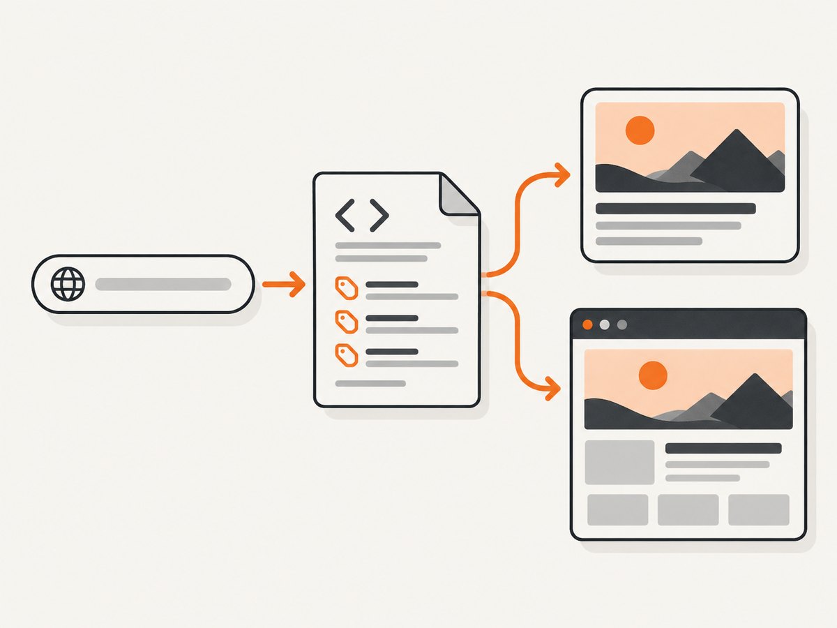 A thumbnail check combines fetched metadata with a visual preview of the rendered page.