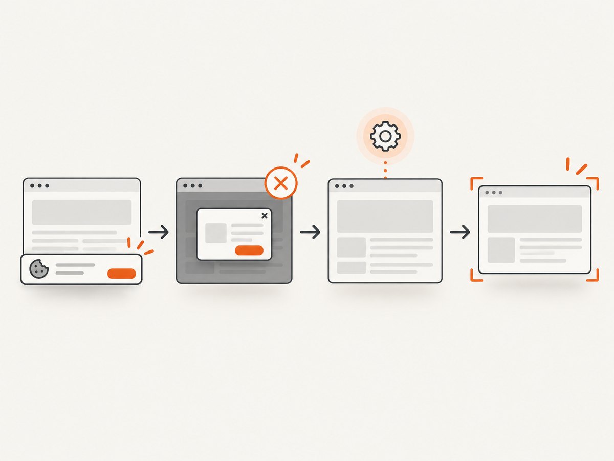 A clean capture workflow removes obstructive overlays before rendering the final image.