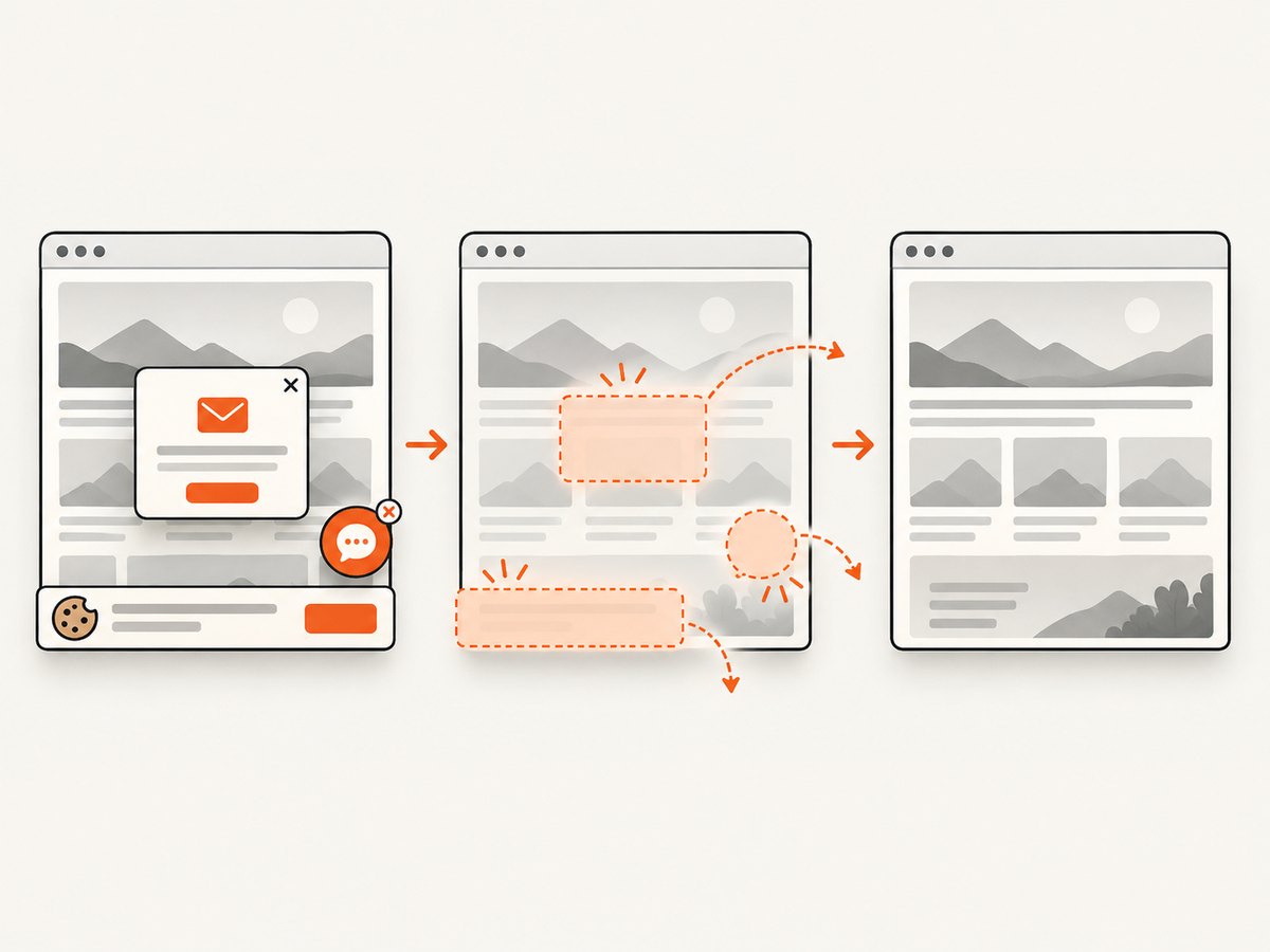 Browser-aware capture can remove page clutter before producing the final image.