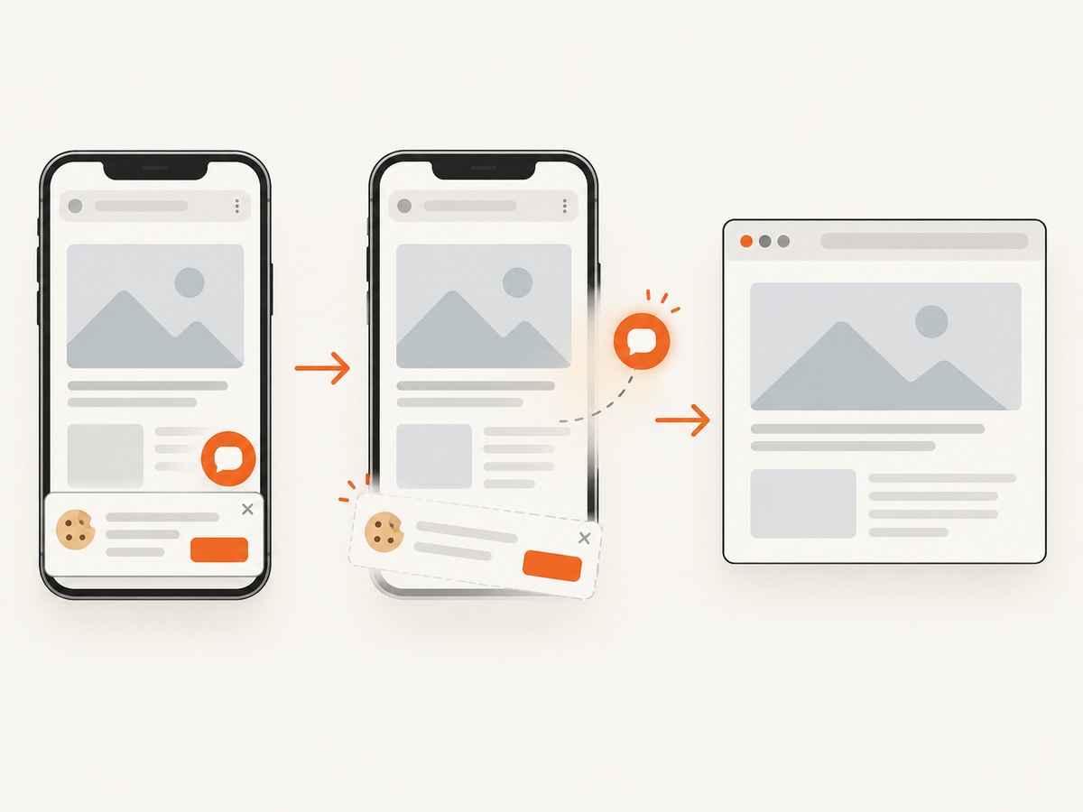 Browser captures can remove consent overlays and popups before returning the screenshot.