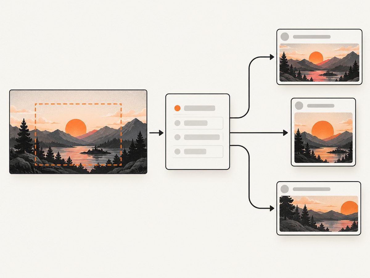 A single landscape OG image is a useful starting point, but platforms may crop it differently.