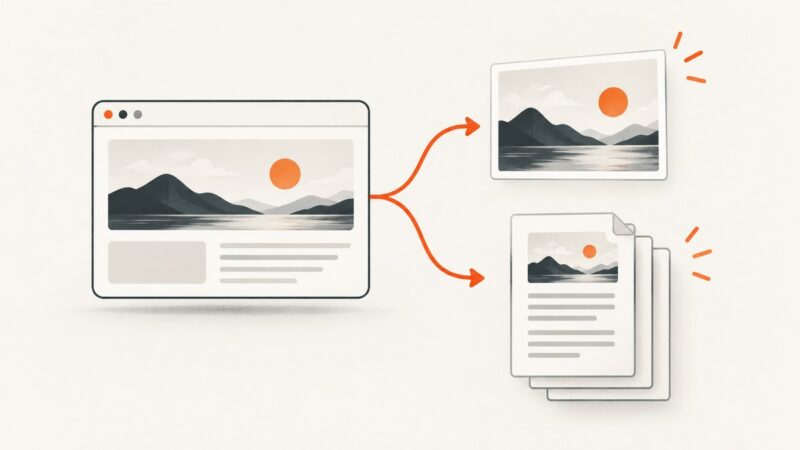 Choosing Image and PDF Formats for Website Captures