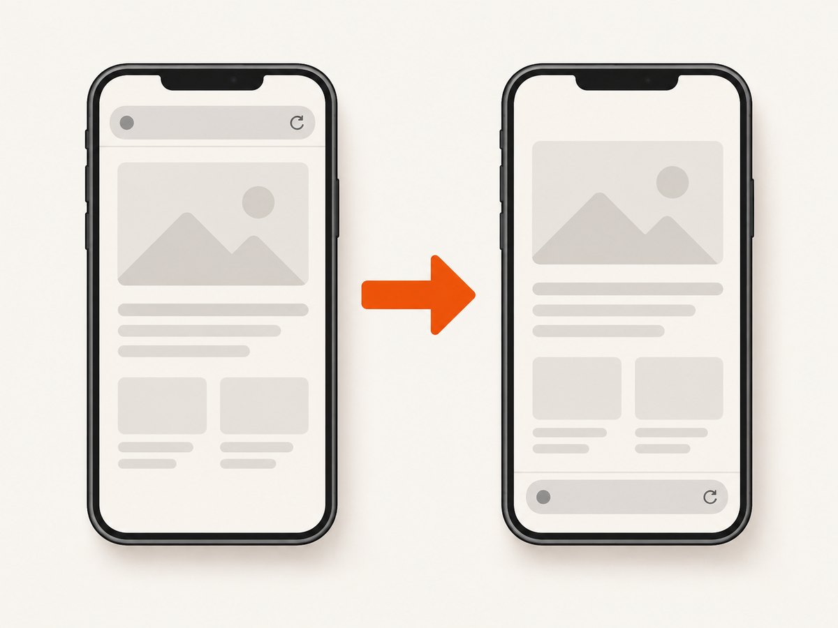 On Android and iPhone or iPad, Chrome’s Address bar setting changes its position.