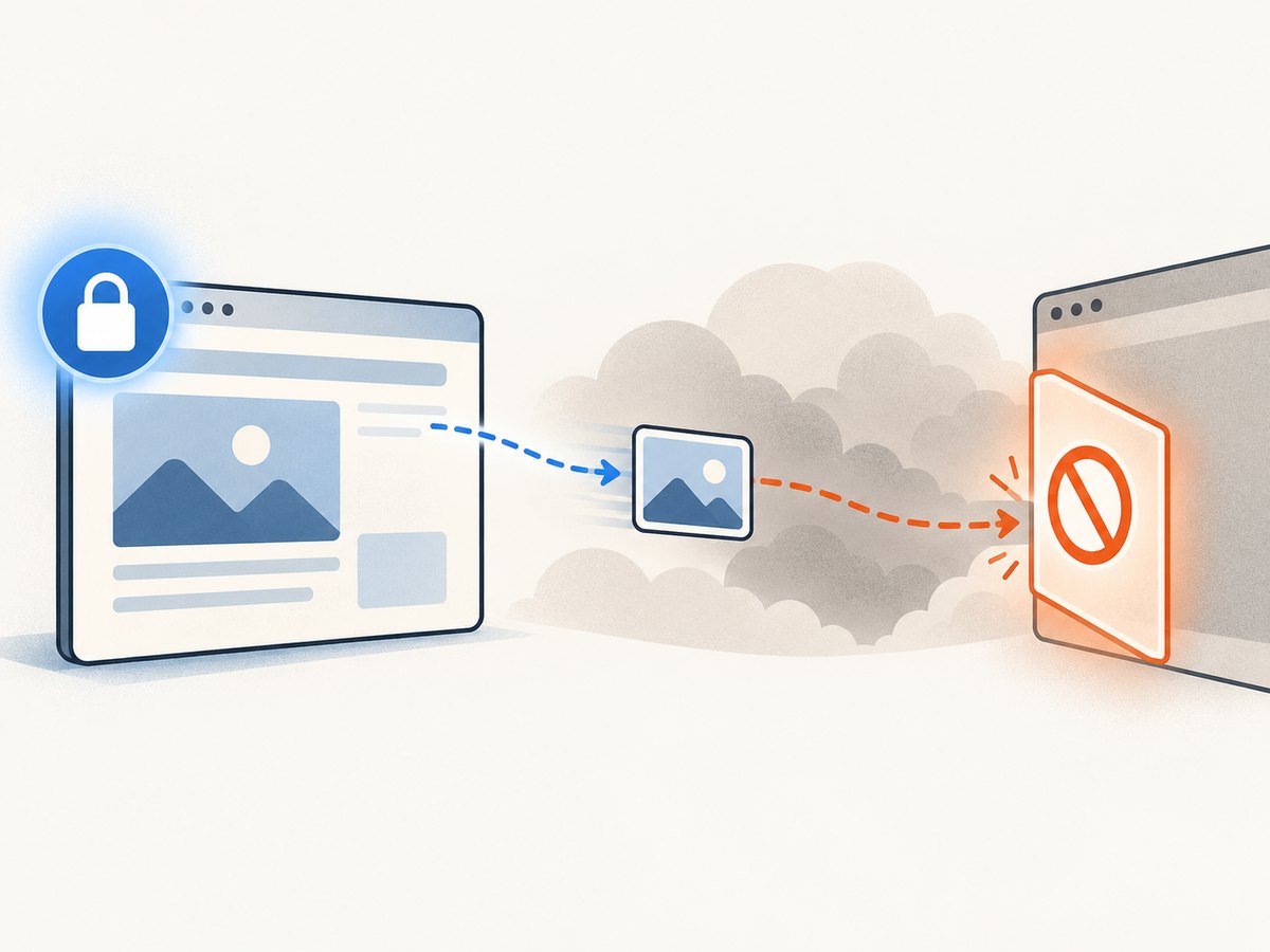 An HTTPS page can appear intact while an insecure embedded image is blocked.