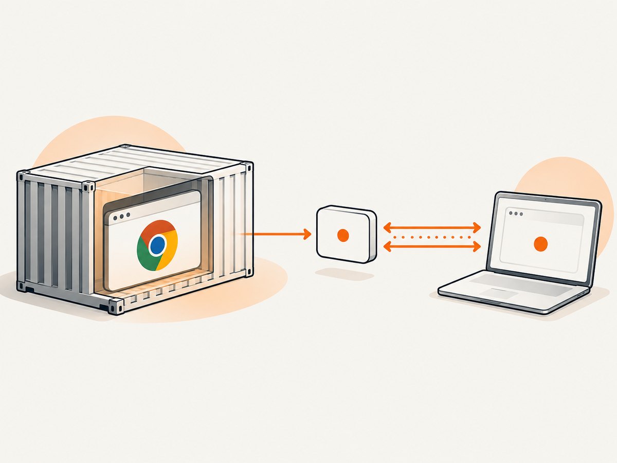 The discovery flow: Chrome exposes HTTP metadata, then the client uses the returned browser WebSocket endpoint.