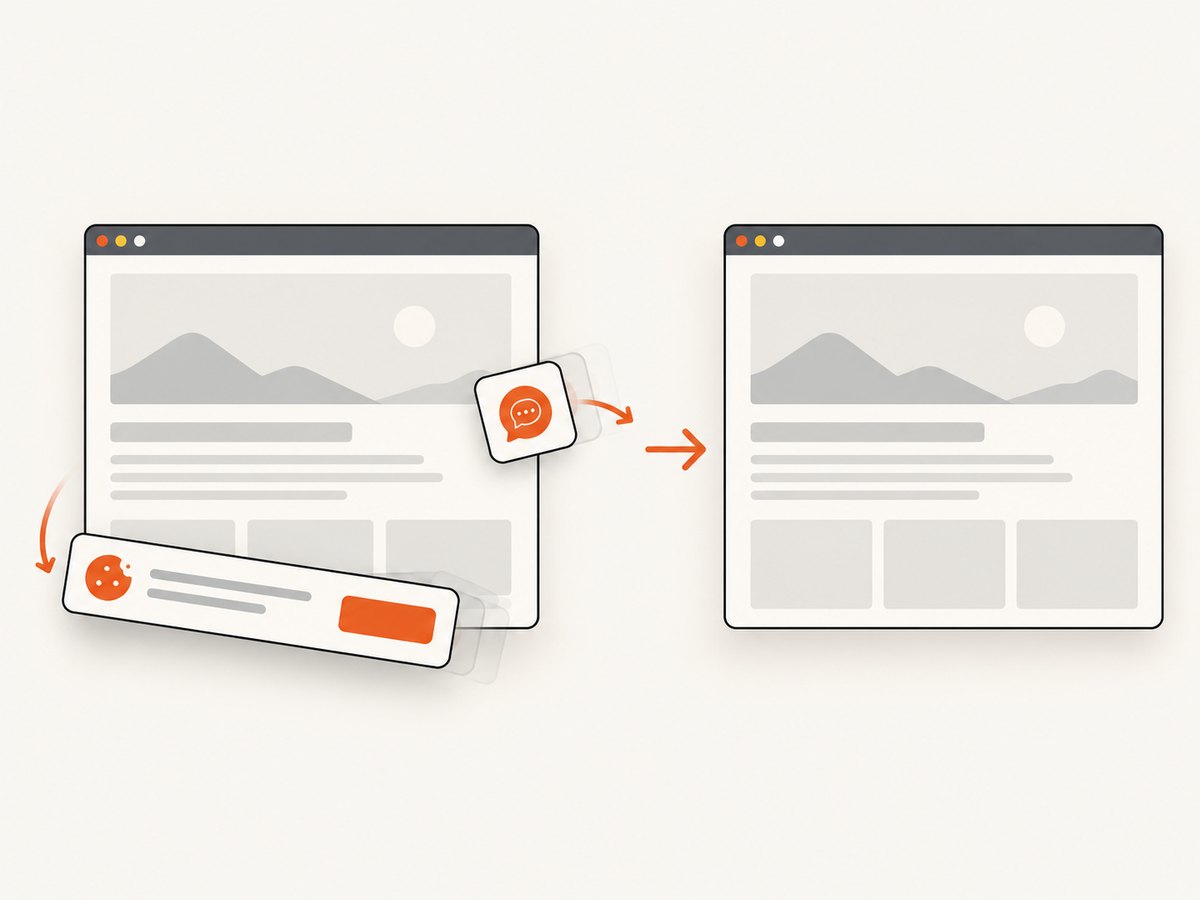 A capture service can clean common overlays before rendering the final image.