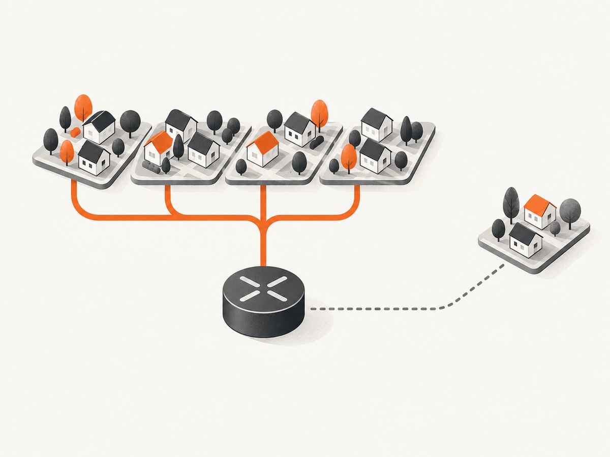 Aligned contiguous prefixes can be summarized into a shorter route.