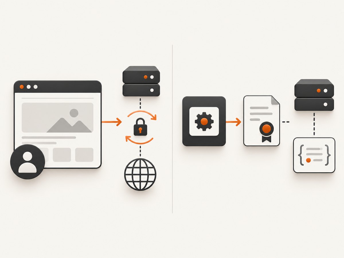 Choose browser automation for rendering and an HTTP client for API-only calls.