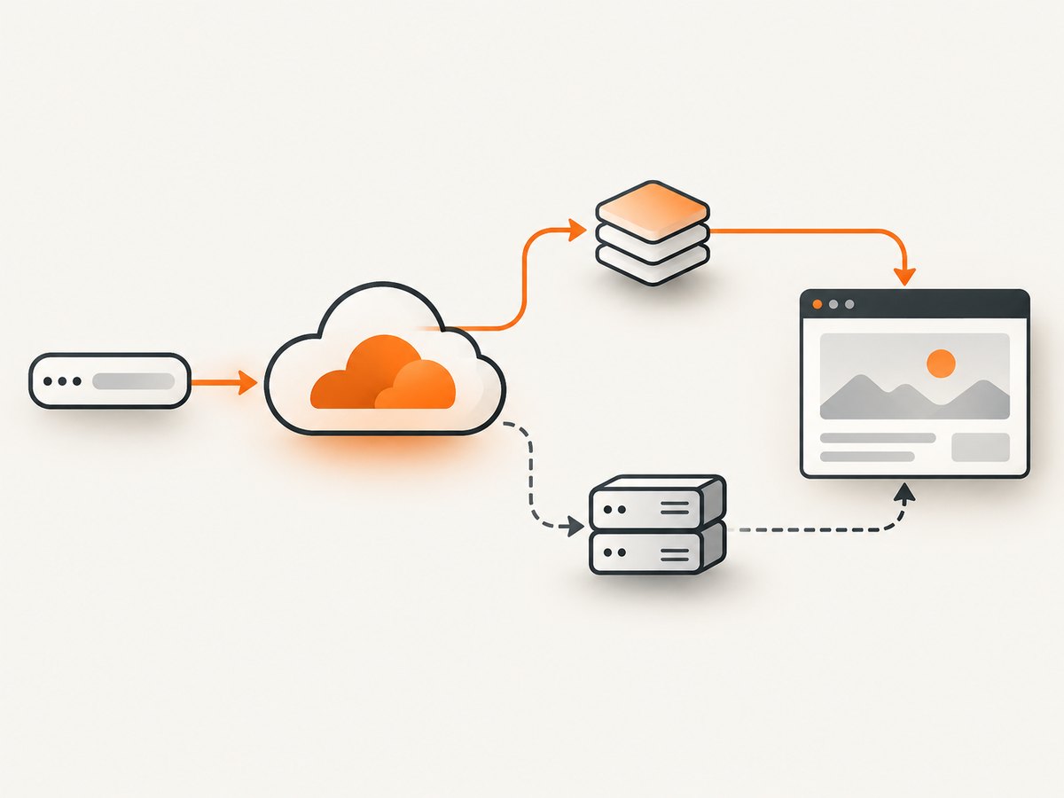 A cache hit and an origin miss can produce different timing and page state for the same URL.