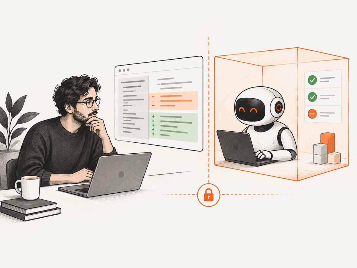 Limit the agent’s access and keep a human approval step for changes that affect security.