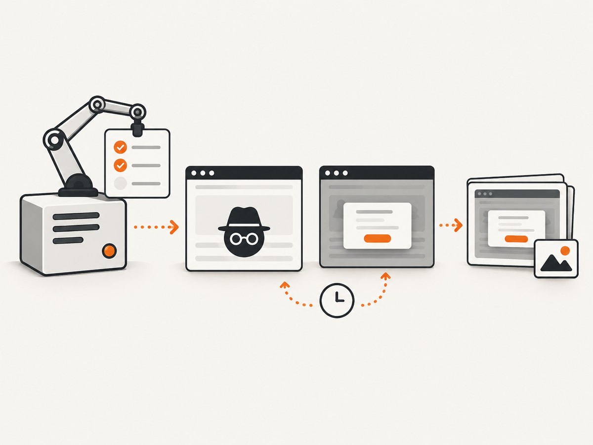 A targeted UI wait and a retained failure screenshot make it easier to distinguish timing issues from visibility issues.