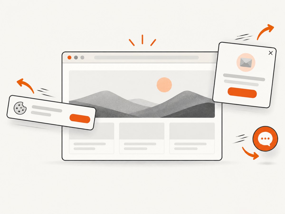 A screenshot workflow can wait for the page and clear common overlays before capture.