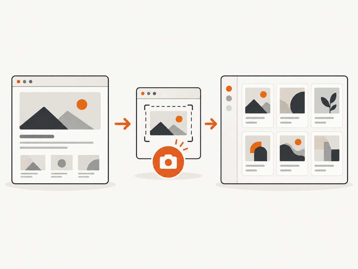A repeatable flow keeps the source, capture, and design context together.