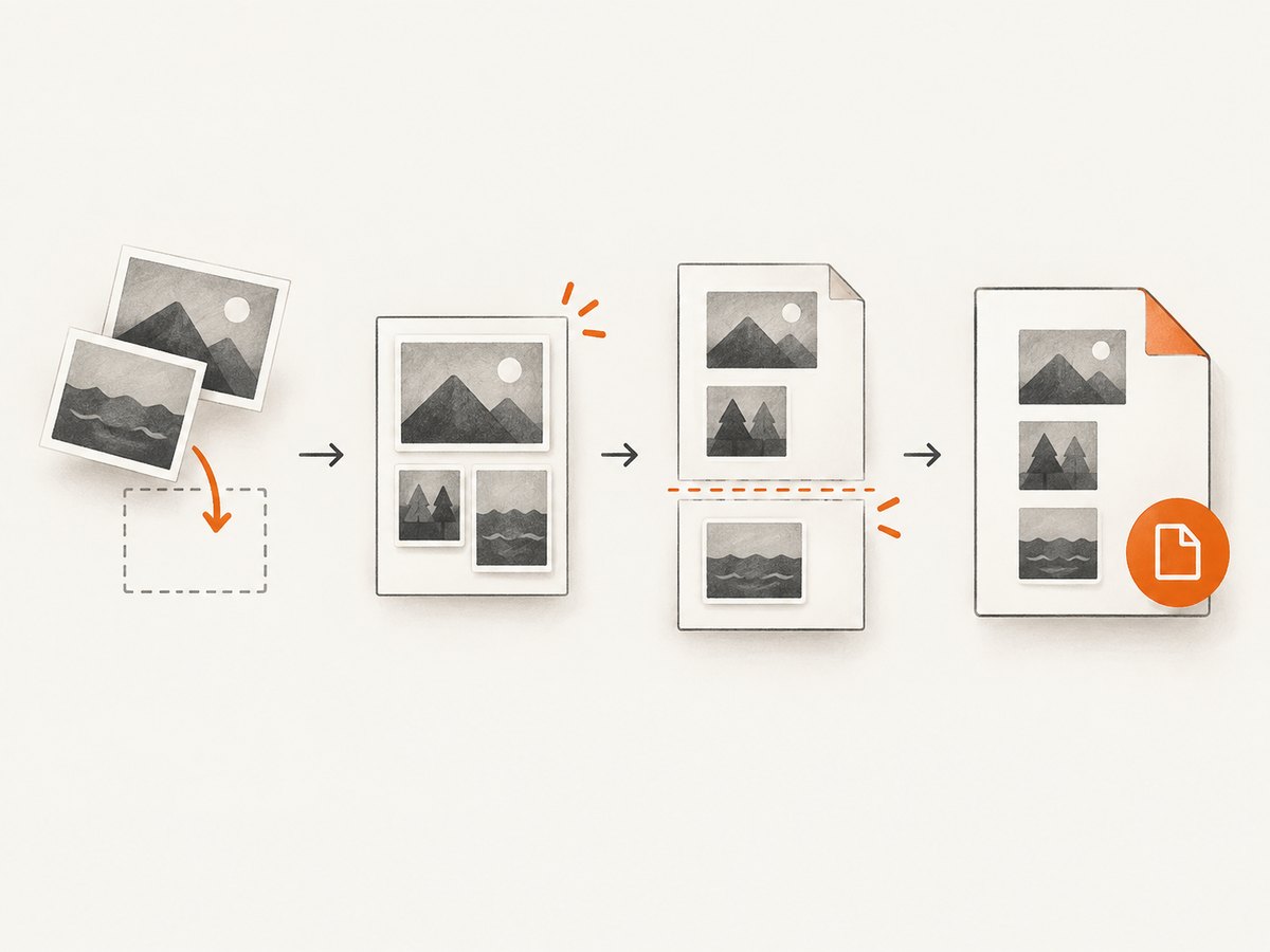 A reliable workflow preserves order, spacing and page readability before export.