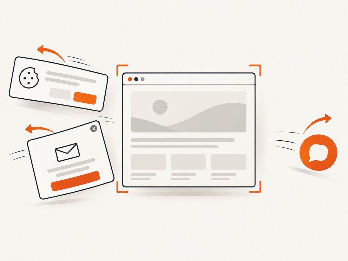 Page cleanup before capture prevents overlays from becoming permanent image artifacts.