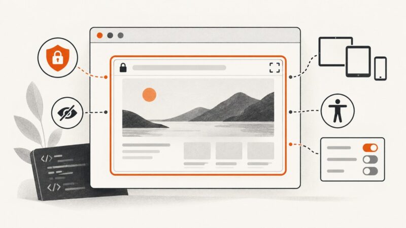 Configuring iframe Parameters for Website Embeds