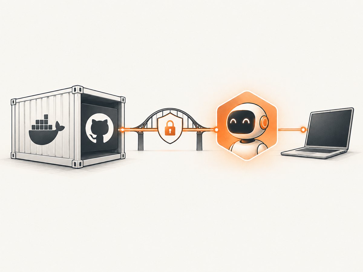 Amazon Q launches the GitHub MCP server as a local STDIO process.