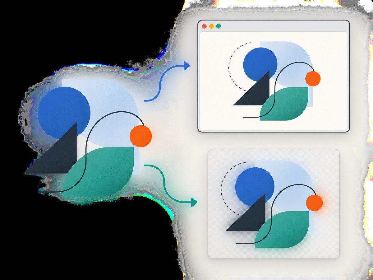 A browser screenshot records the displayed view; an export renders the SVG file into pixels with chosen settings.
