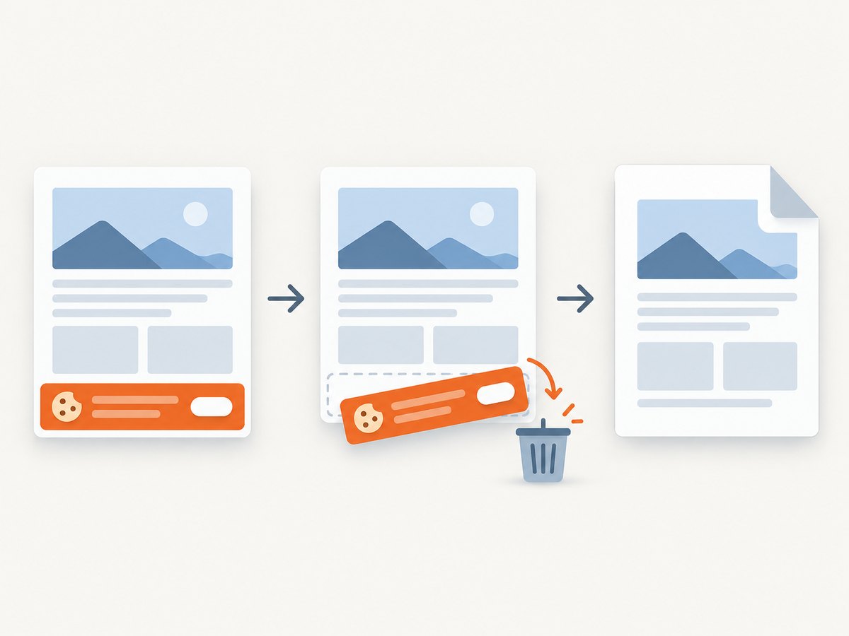 Automated capture can prepare a page before creating the PDF.