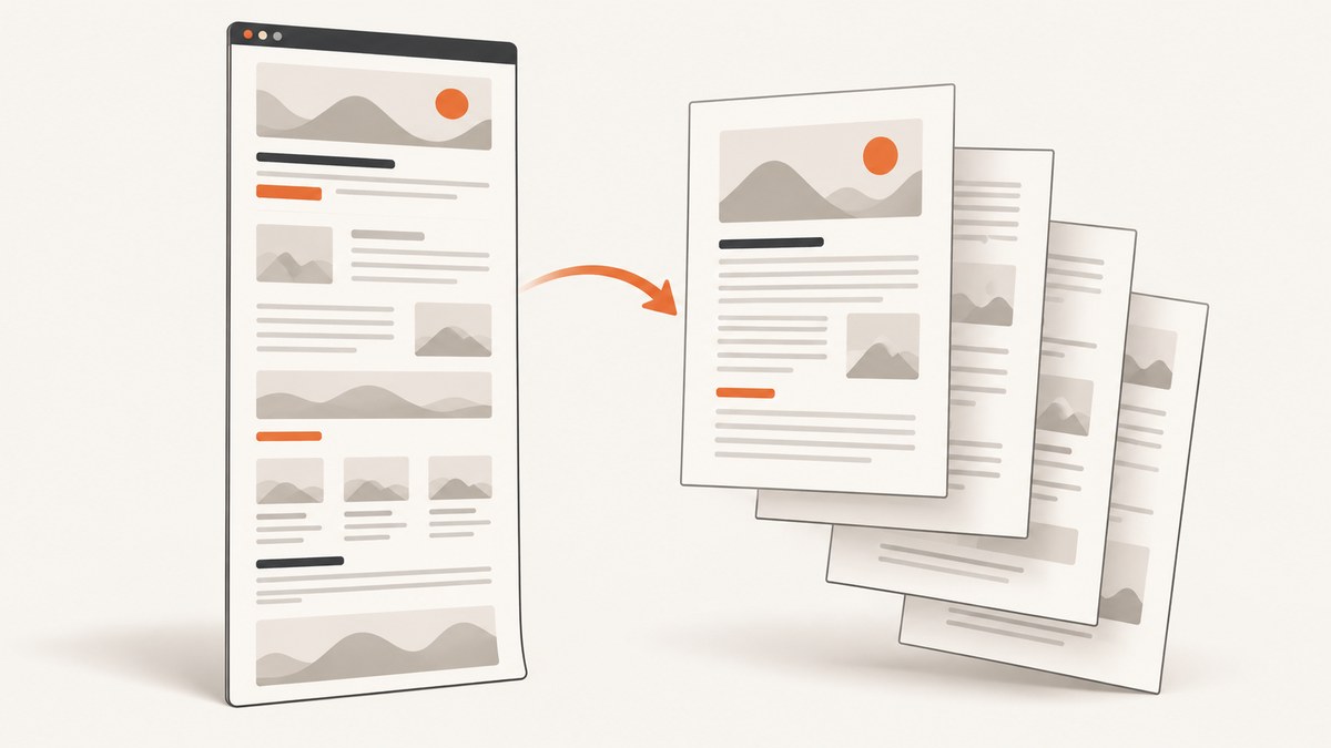 How to Convert a Full-Page Screenshot to PDF