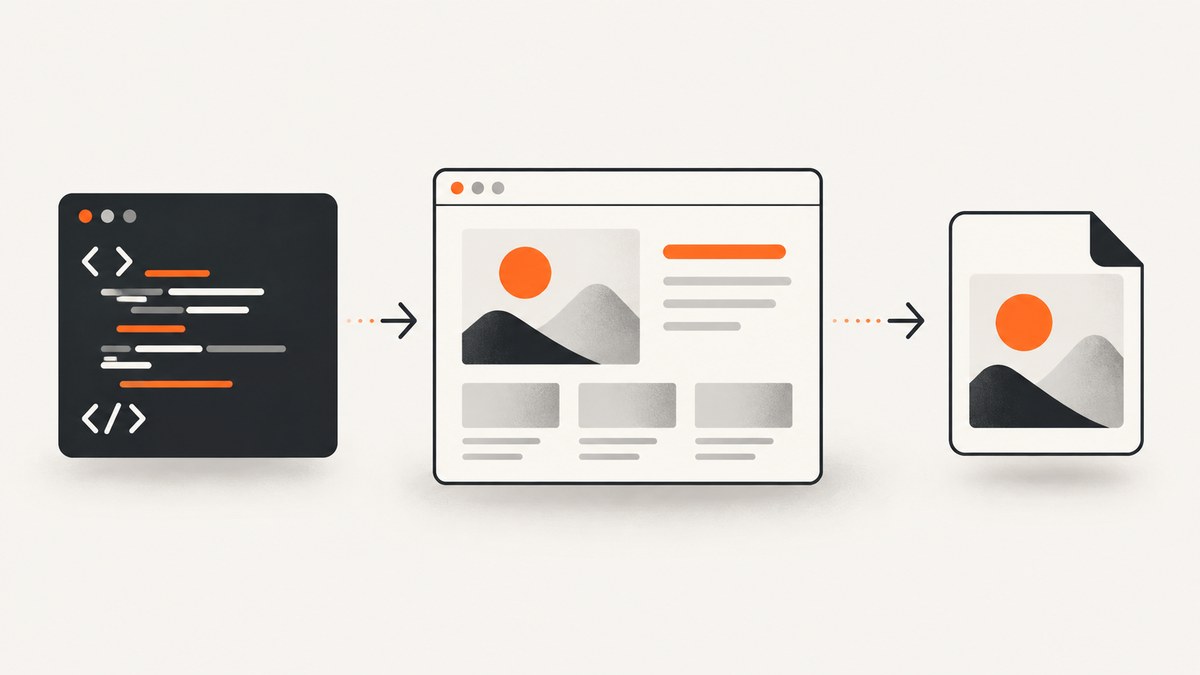 How to Convert HTML Code to an Image
