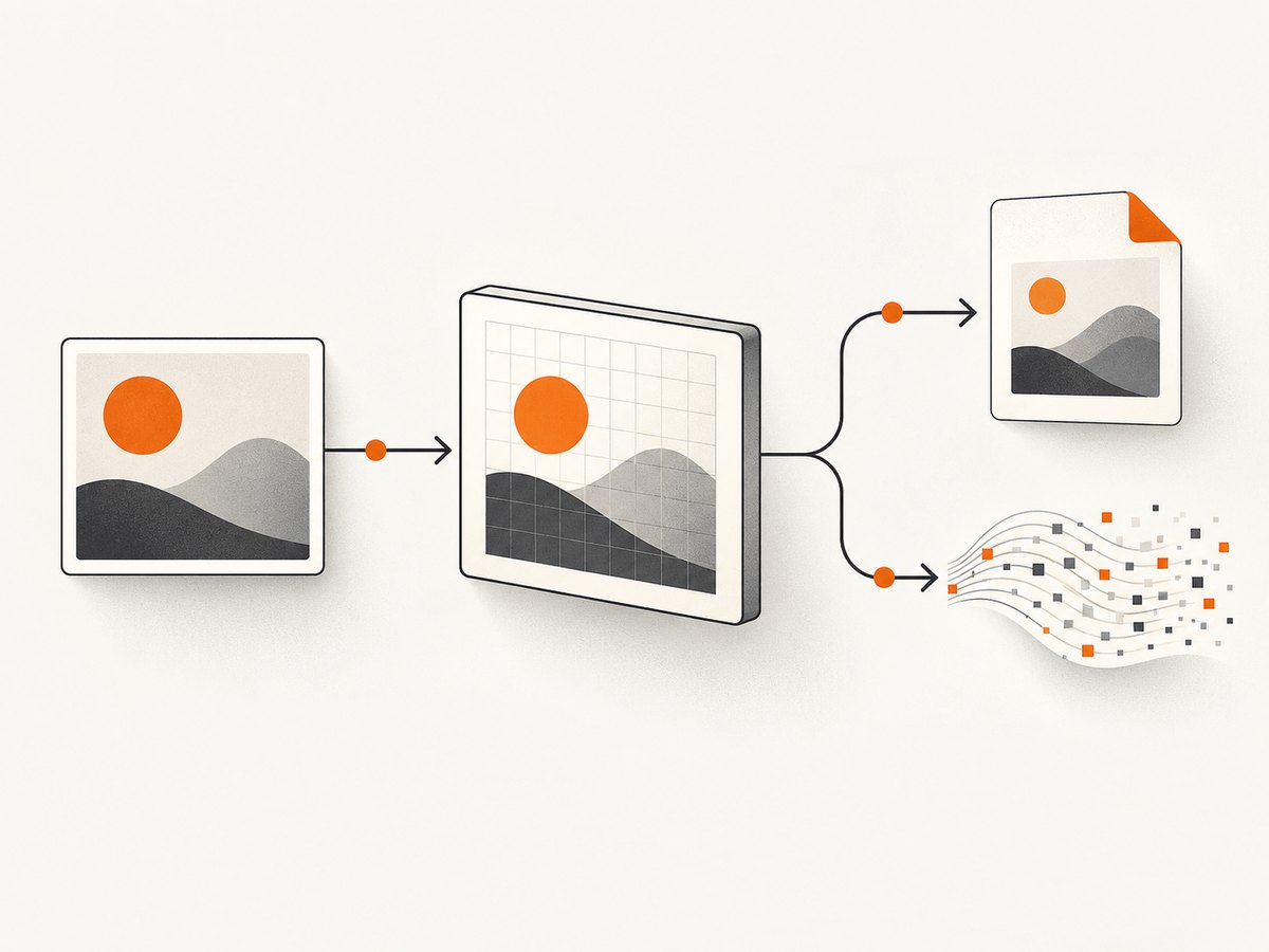 Canvas renders image pixels before PNG serialization.