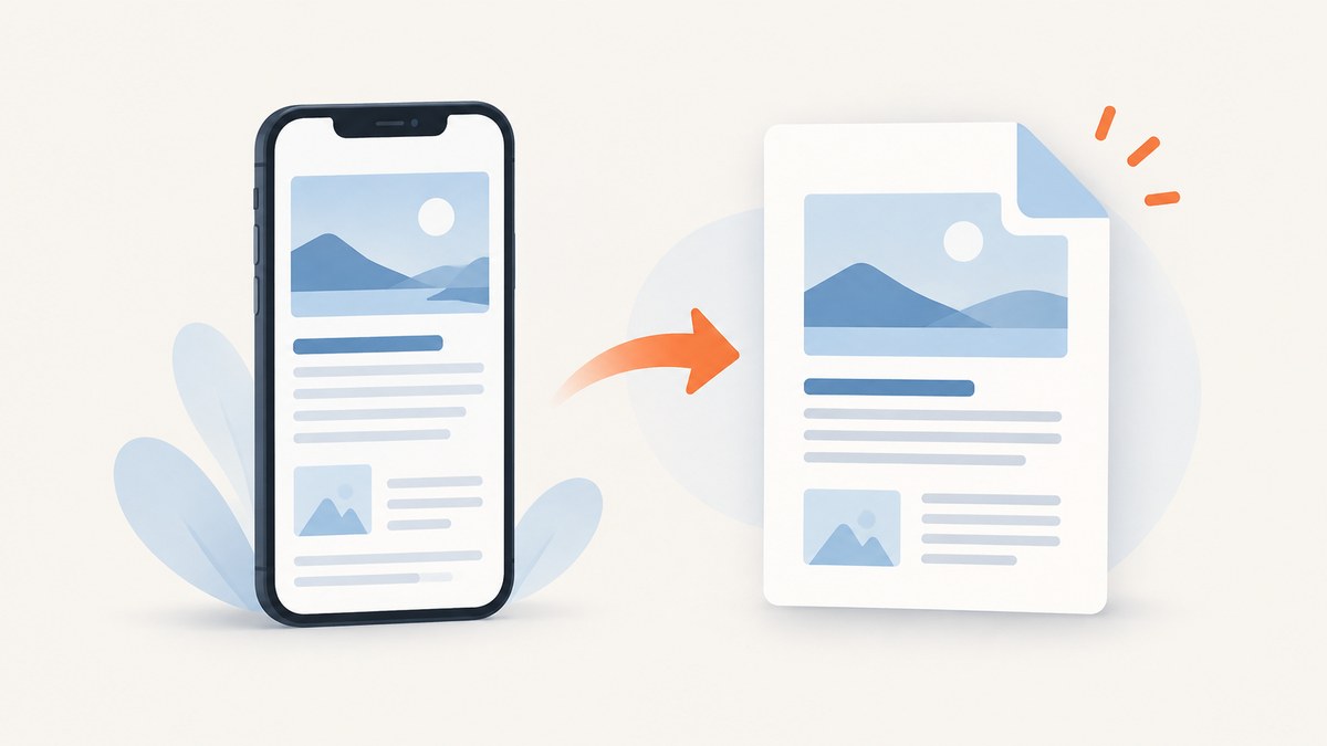 How to Convert HTML to PDF on a Mobile Device