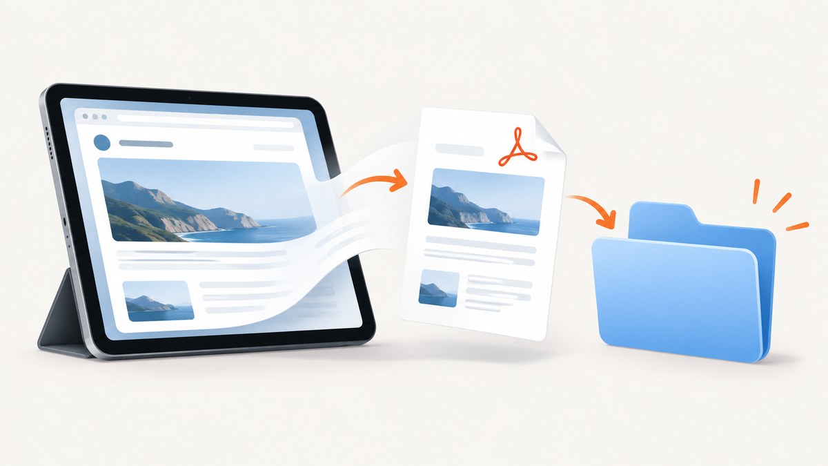 How to Convert HTML to PDF on iPad