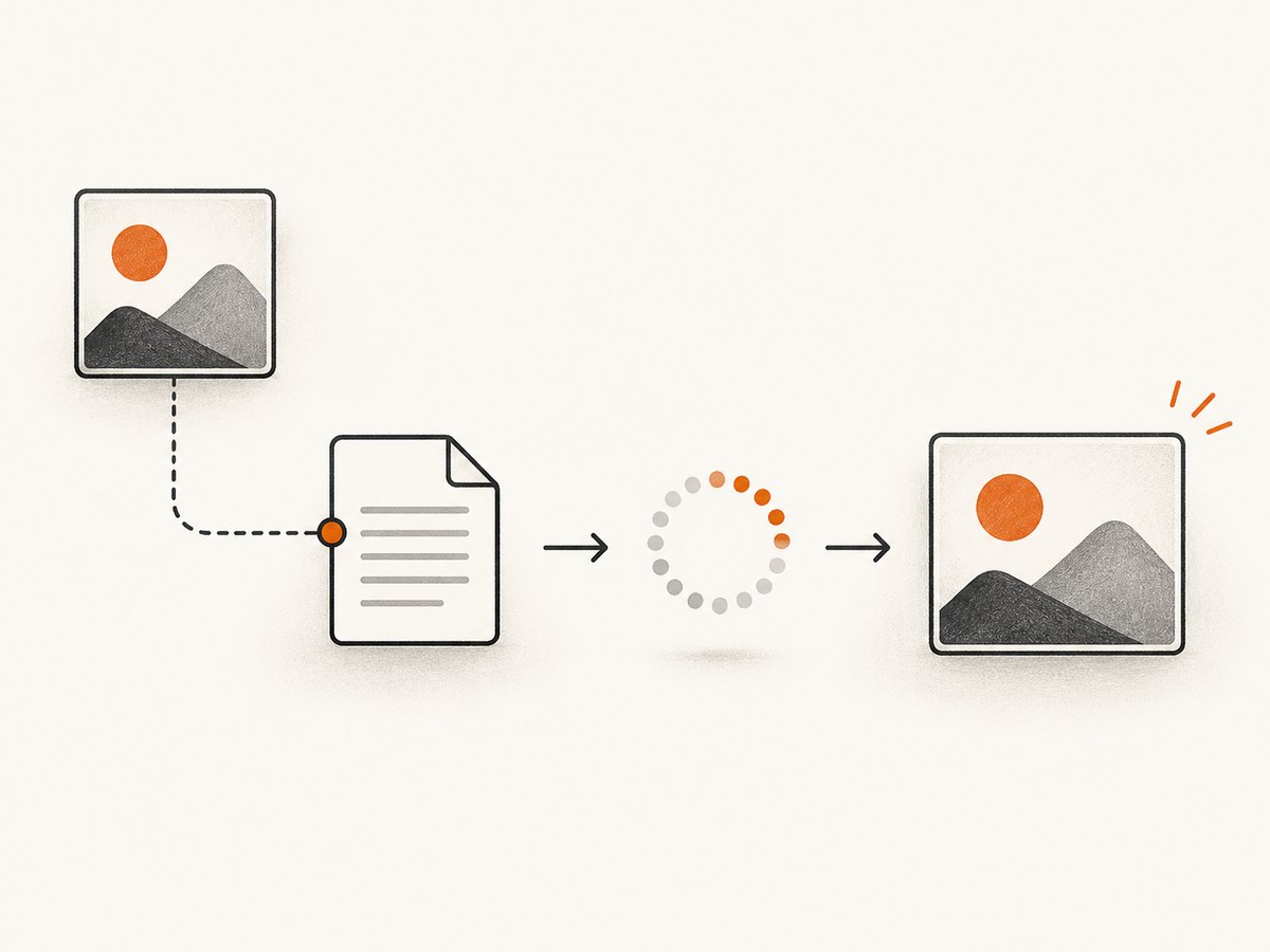Relative image paths need a resolvable document base, and dynamically loaded images need time to appear.
