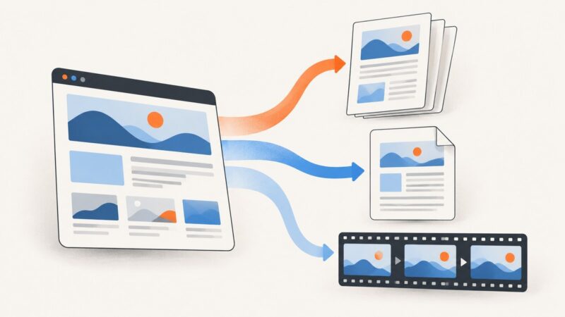 Convert HTML and URLs to PDF, Word, or MP4