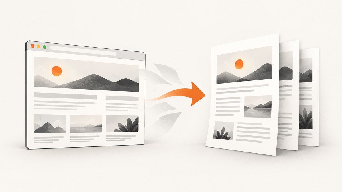 How to Convert an HTML-Only Webpage to PDF