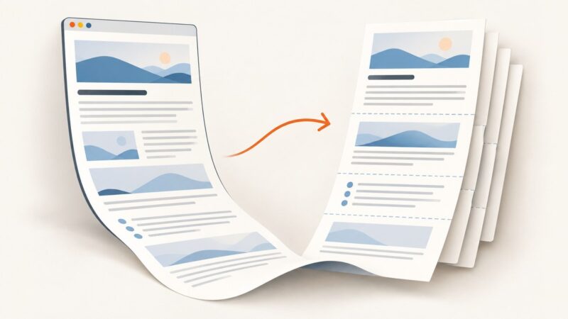 How to Convert a Long Web Page to PDF