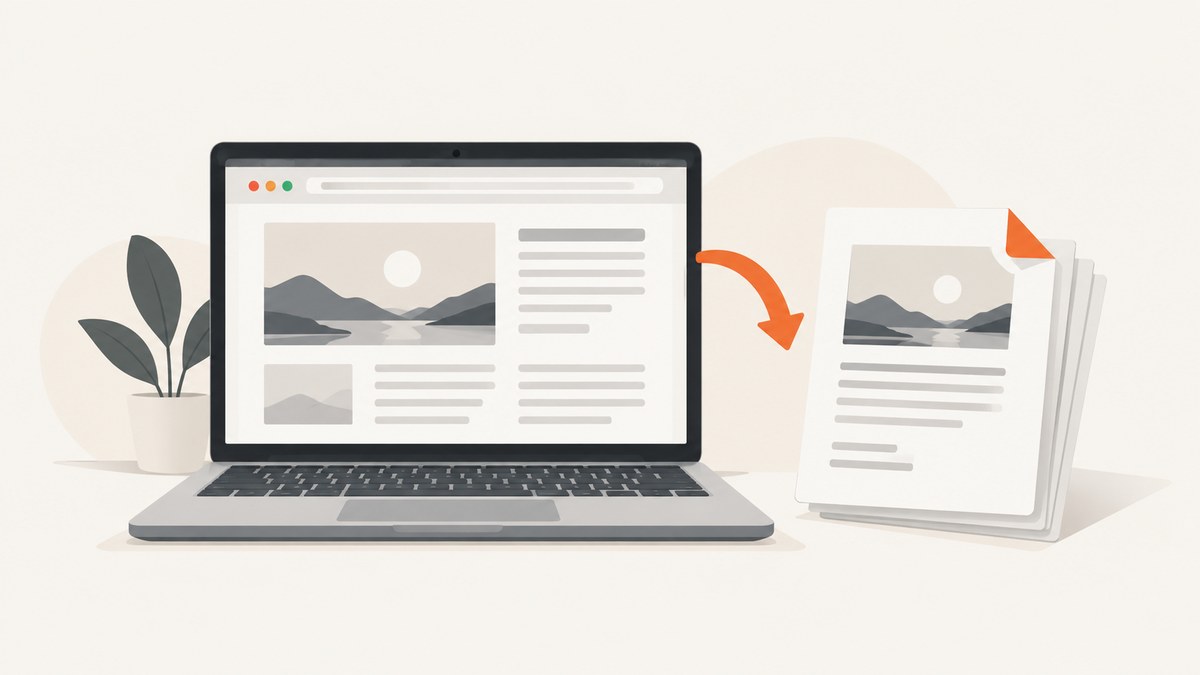How to Convert an Offline Web Page to PDF
