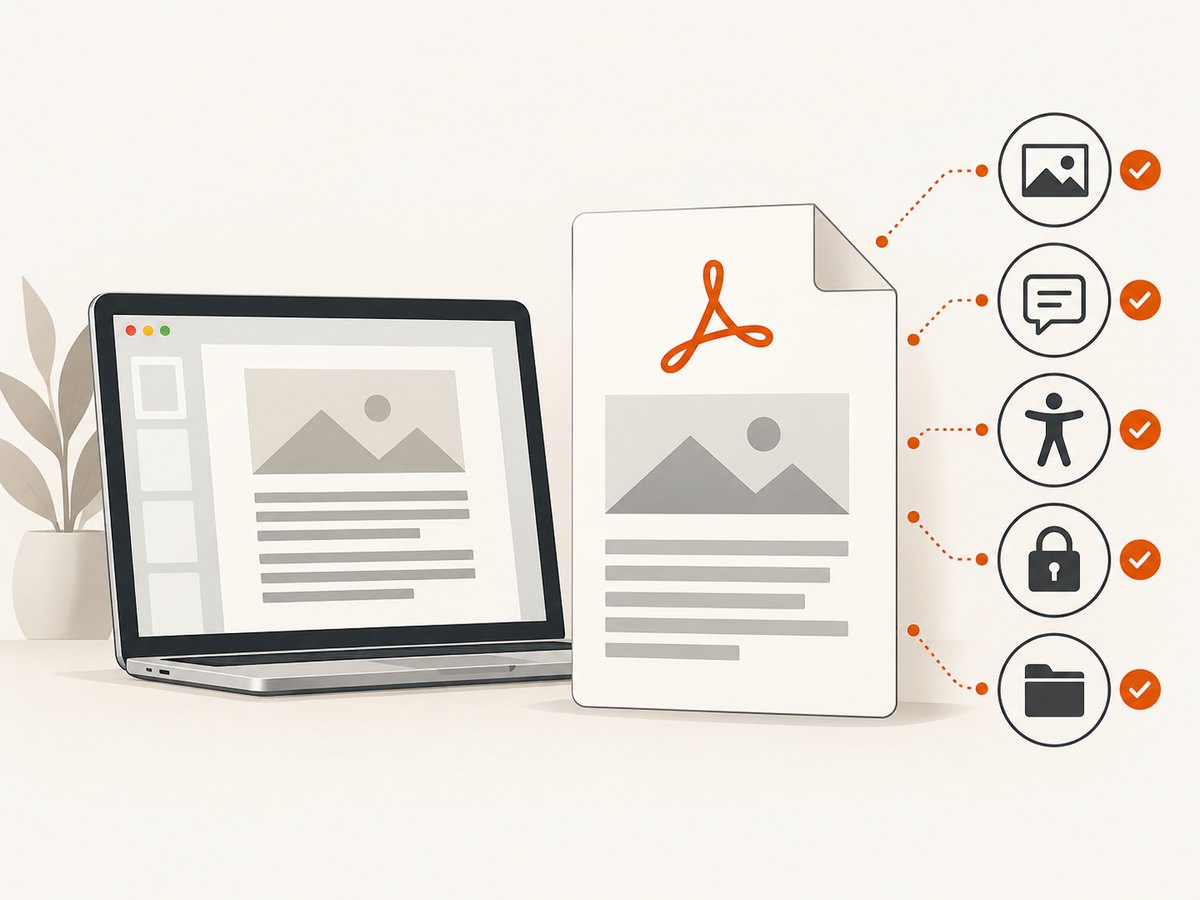Review the exported PDF before sharing it.