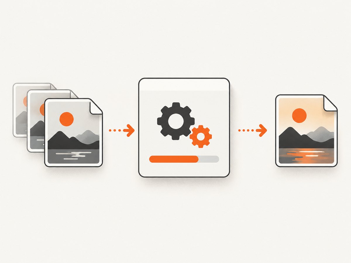 A real conversion exports a new JPEG file; renaming the extension is not enough.