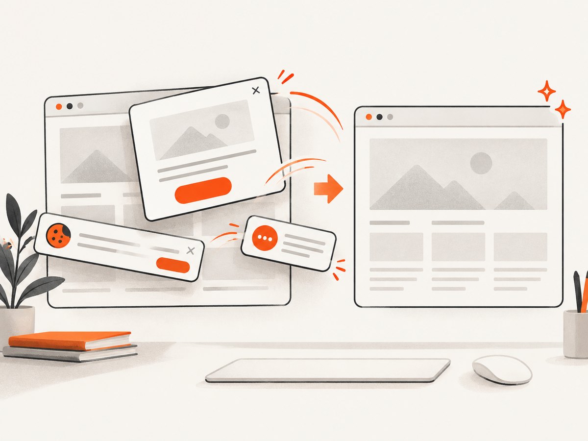 A clean capture removes common overlays before the image is returned.