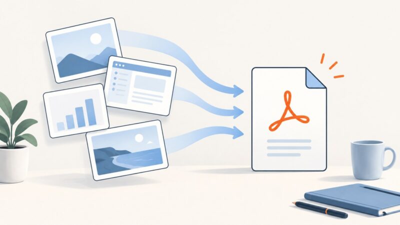 How to Convert Screenshots to PDF Free Without an Account