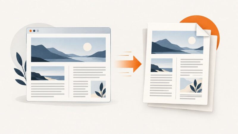 How to Convert Two-Column HTML to PDF