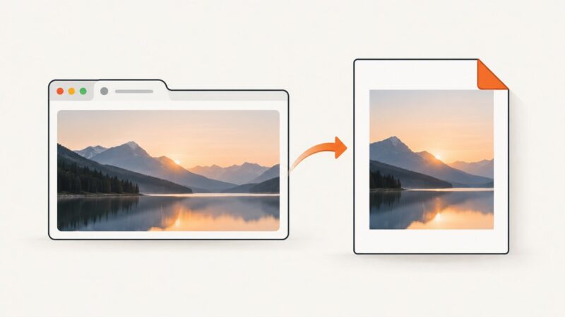 How to Convert a Web Image to PDF