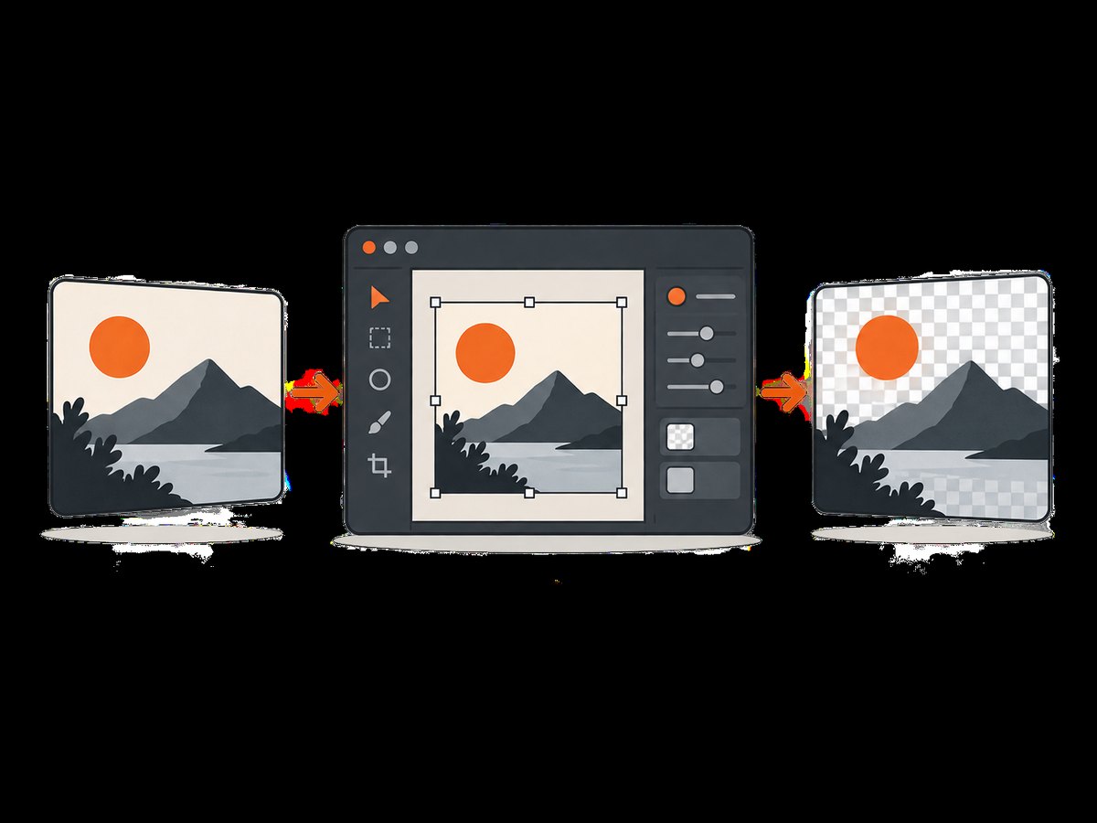 A real conversion decodes the source image and re-encodes it as PNG; renaming the file does not convert it.