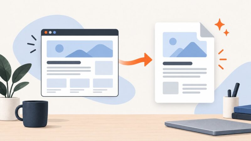 How to Convert a Web Page Link to PDF