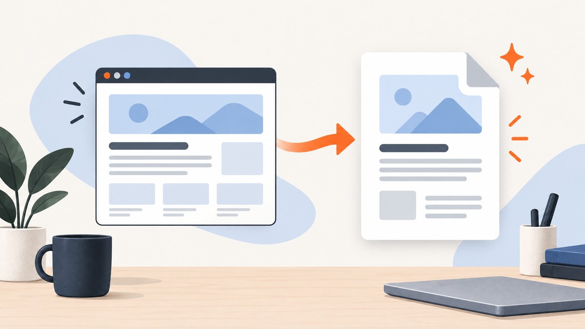 How to Convert a Web Page Link to PDF