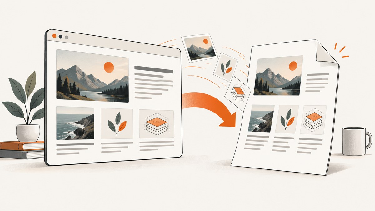 How to Convert a Web Page to PDF with Images