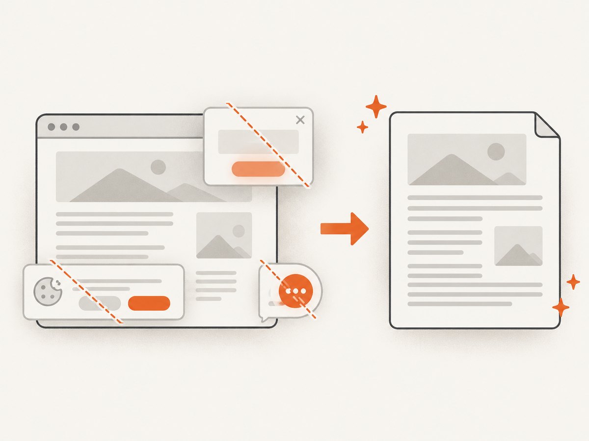 Print preparation and cleanup determine what reaches the final PDF.