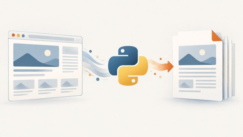 How to Convert a Web Page to PDF in Python